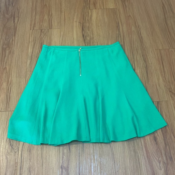 Sandro Juliette Emerald Green Flared Mini Skirt - Picture 5 of 15